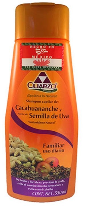 SHAMPOO DE CACAHUANANCHE CON SEÑILLA DE UVA 